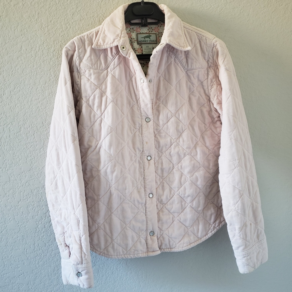 Horny Toad snap diamond quilt button down jacket